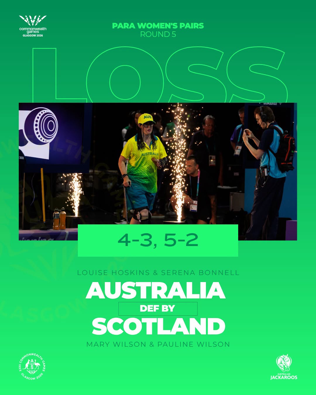Defeat At The Hands Of Scotland Means We Play Them In The Para Women's Pairs Se...