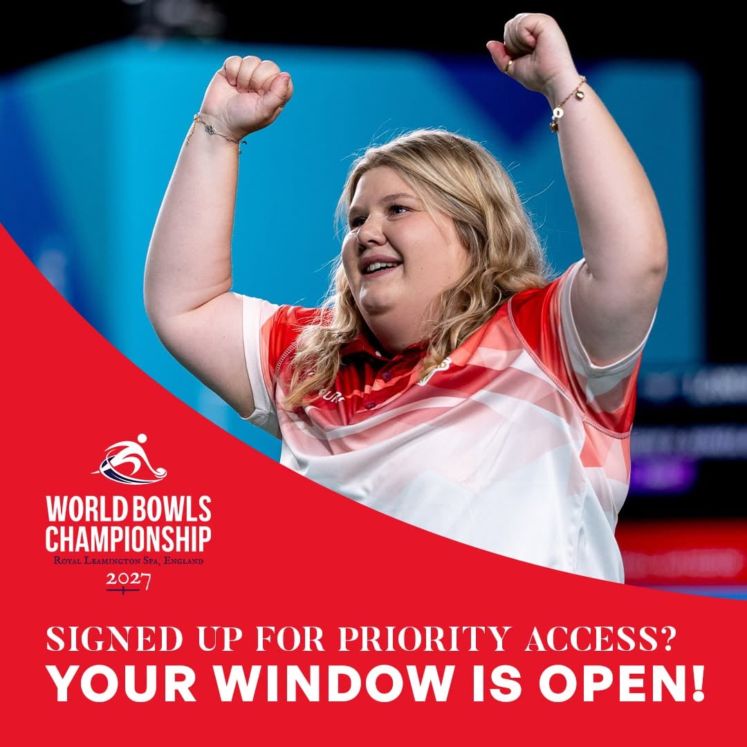 Did You Sign Up For Priority Ticket Access To The 2027 World Bowls Championship?...