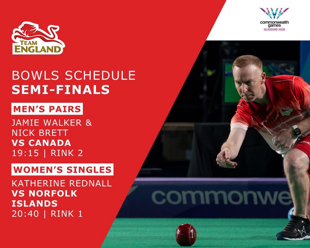 Here Is Your Semi-Finals Schedule For Bowls And Para Bowls Glasgow 2026 Three ...