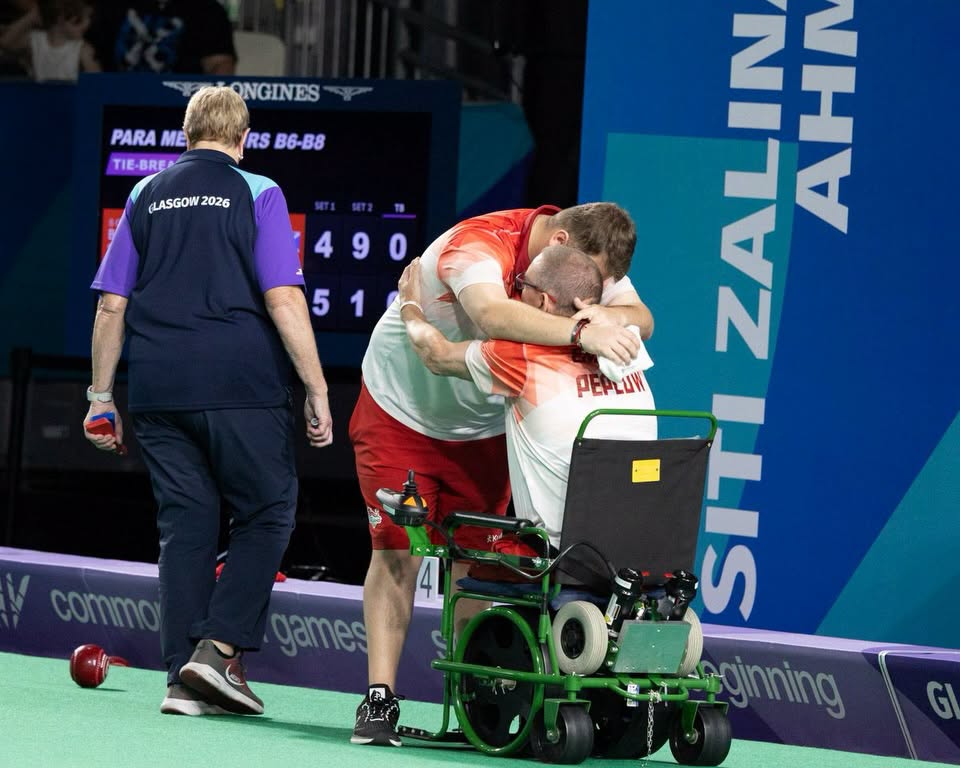 Hugs All Round For Our Para Men’s Pairs After Securing A Bronze Medal At Glasgow...