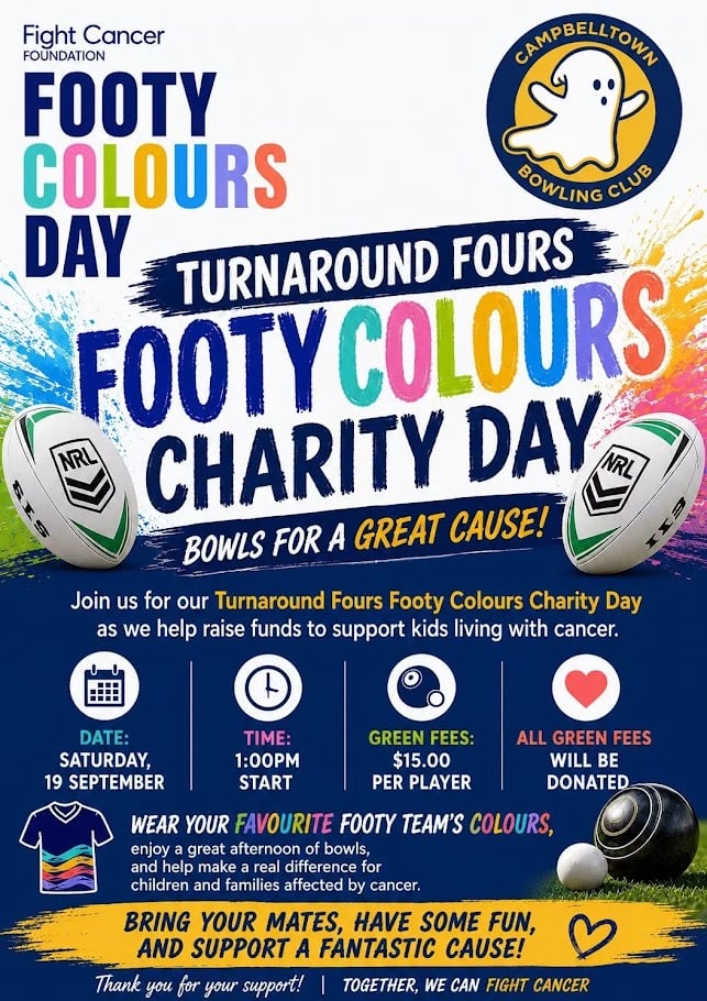 Footy Colours Charity Day Turnaround Fours