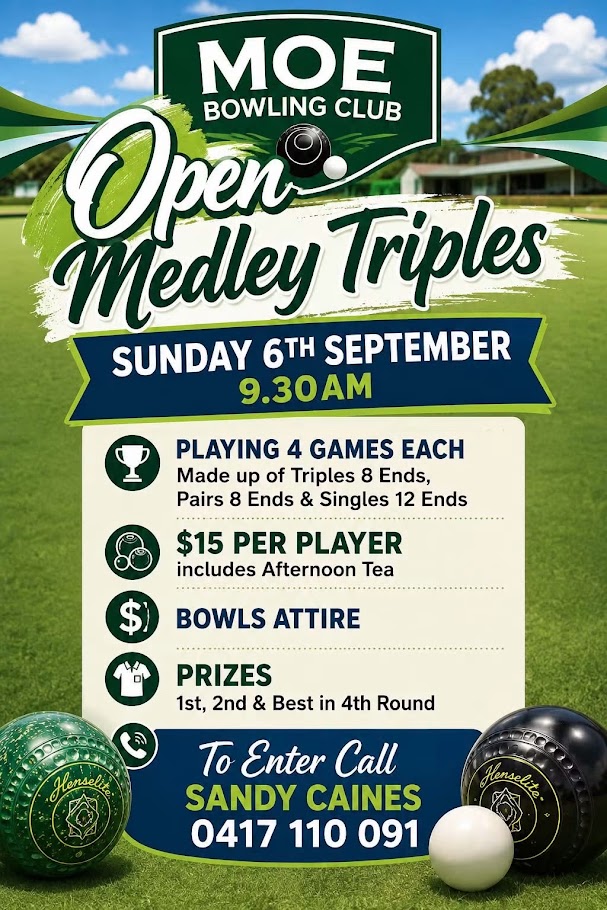Open Medley Triples flyer