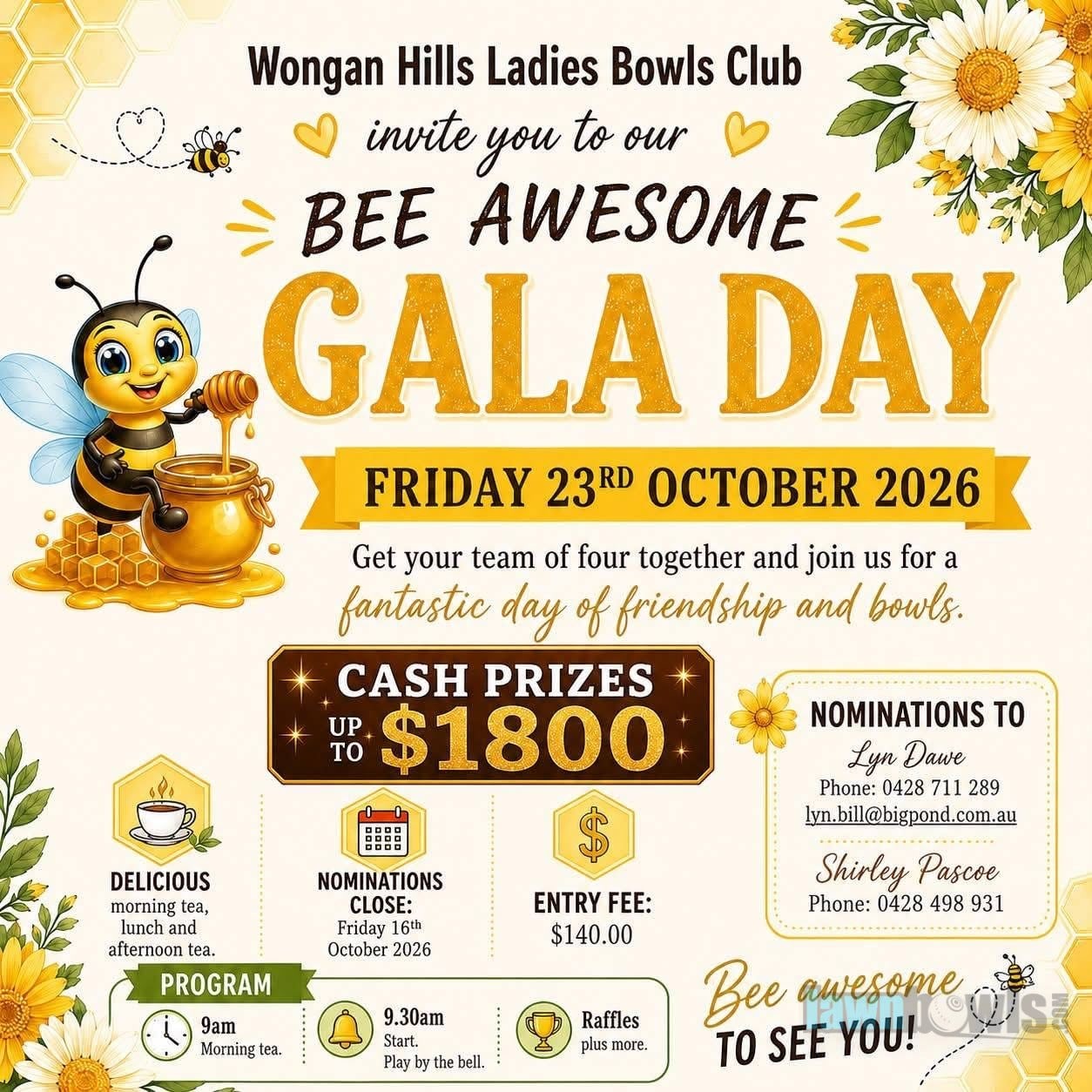 Bee Awesome Gala Day flyer