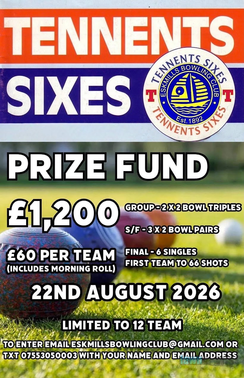 Tennents Sixes flyer