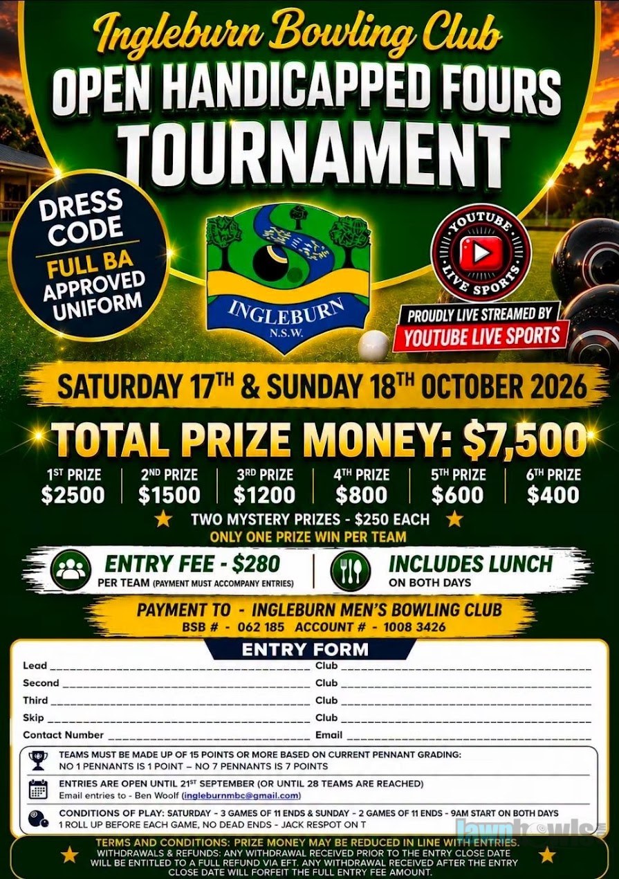 Open Handicapped Fours Tournament