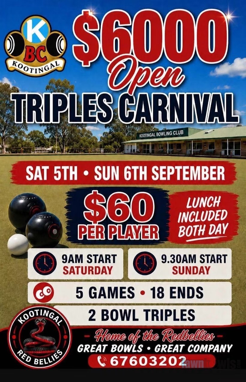 $6000 Open Triples Carnival flyer