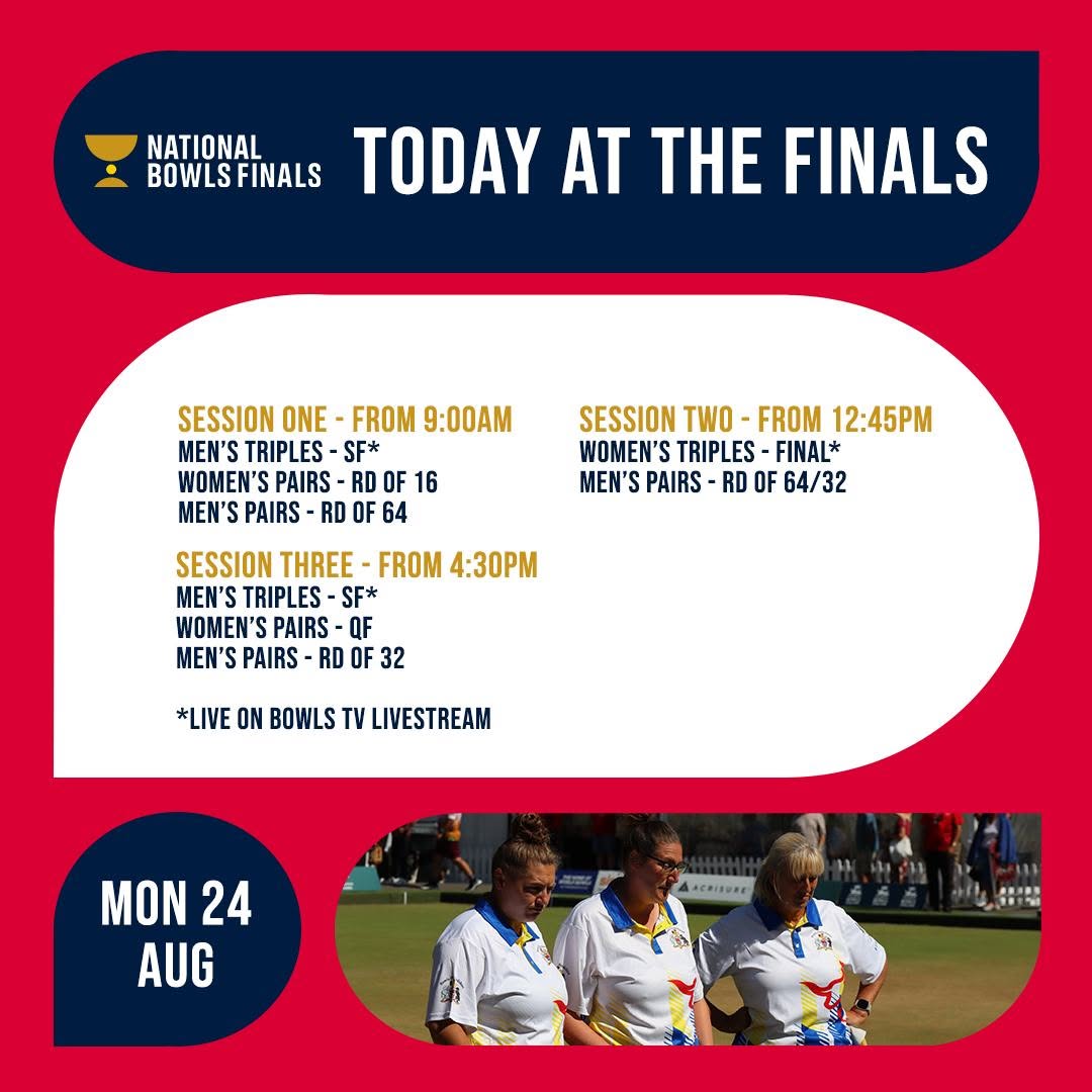 Into The Final Week And We Kick Day 13 Off With A Men's Triples Semi-Final As We...
