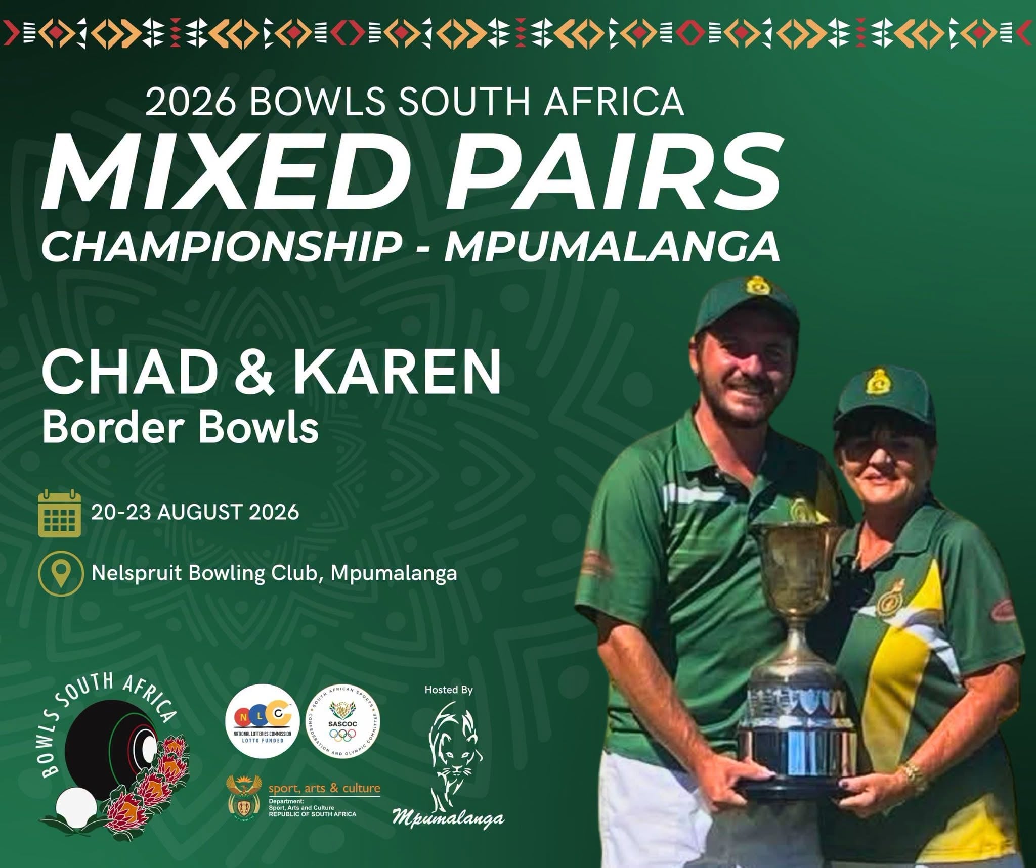 Introducing The Border Lawn Bowls Mixed Pairs Representatives Who Will Proudl...