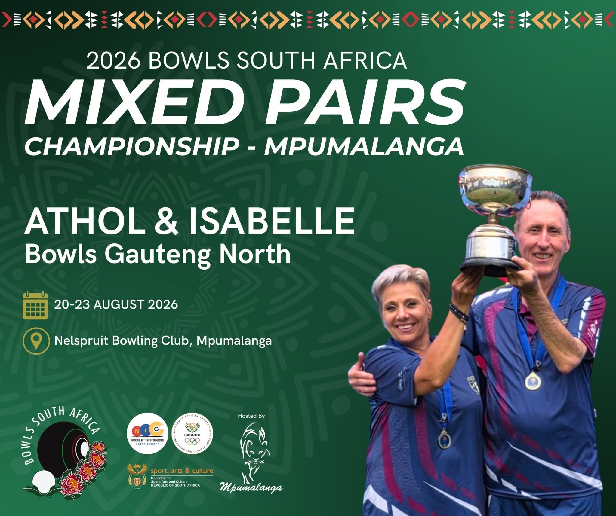 Introducing The Bowls Gauteng North Mixed Pairs Representatives Who Will Proudly...