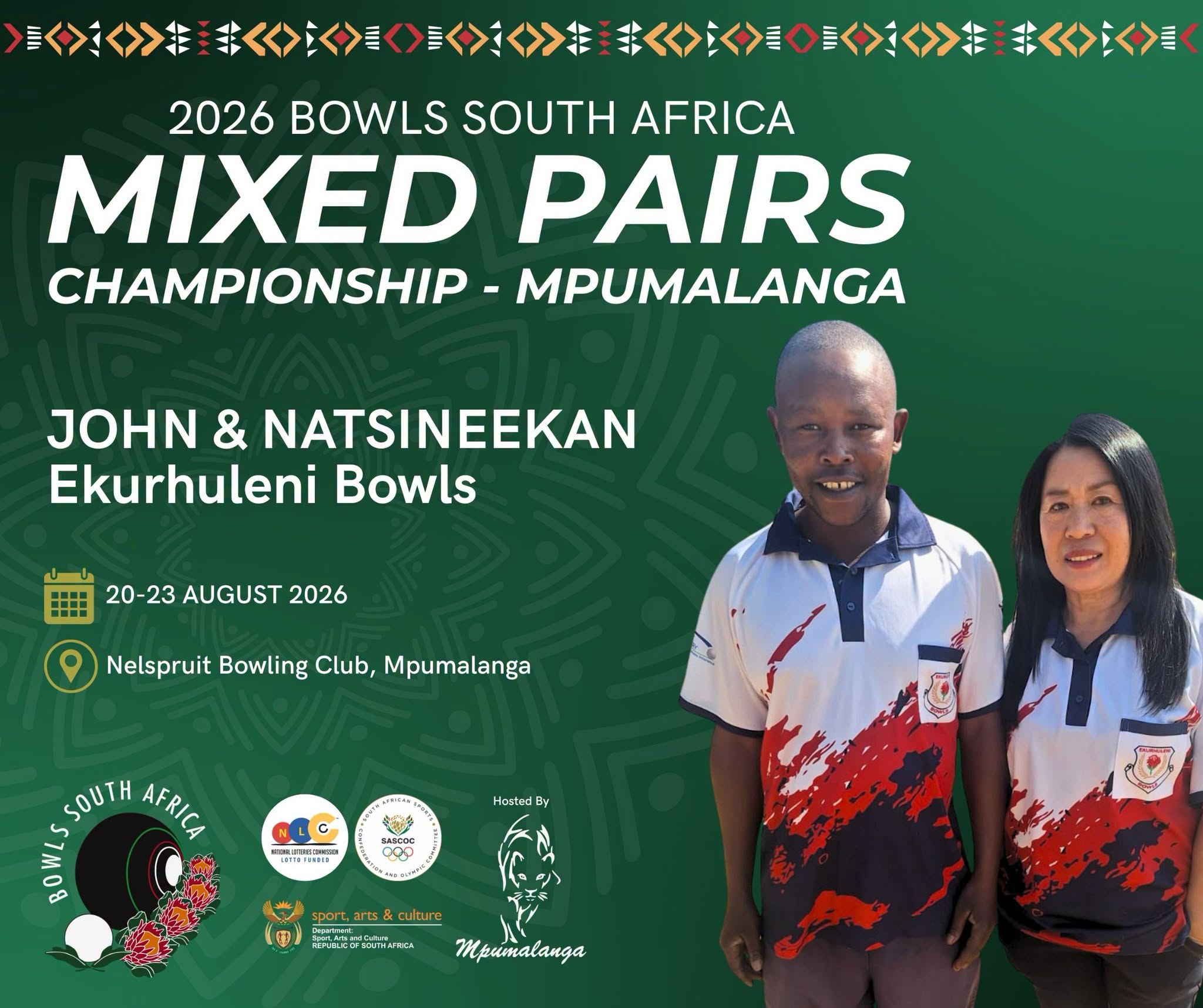 Introducing The Ekurhuleni Mixed Pairs Representatives Who Will Proudly Compete...