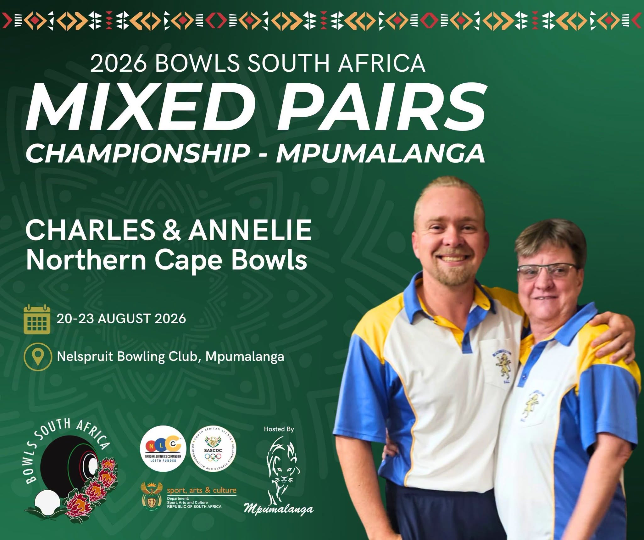 Introducing The Northern Cape Bowls Mixed Pairs Representatives Who Will Pro...