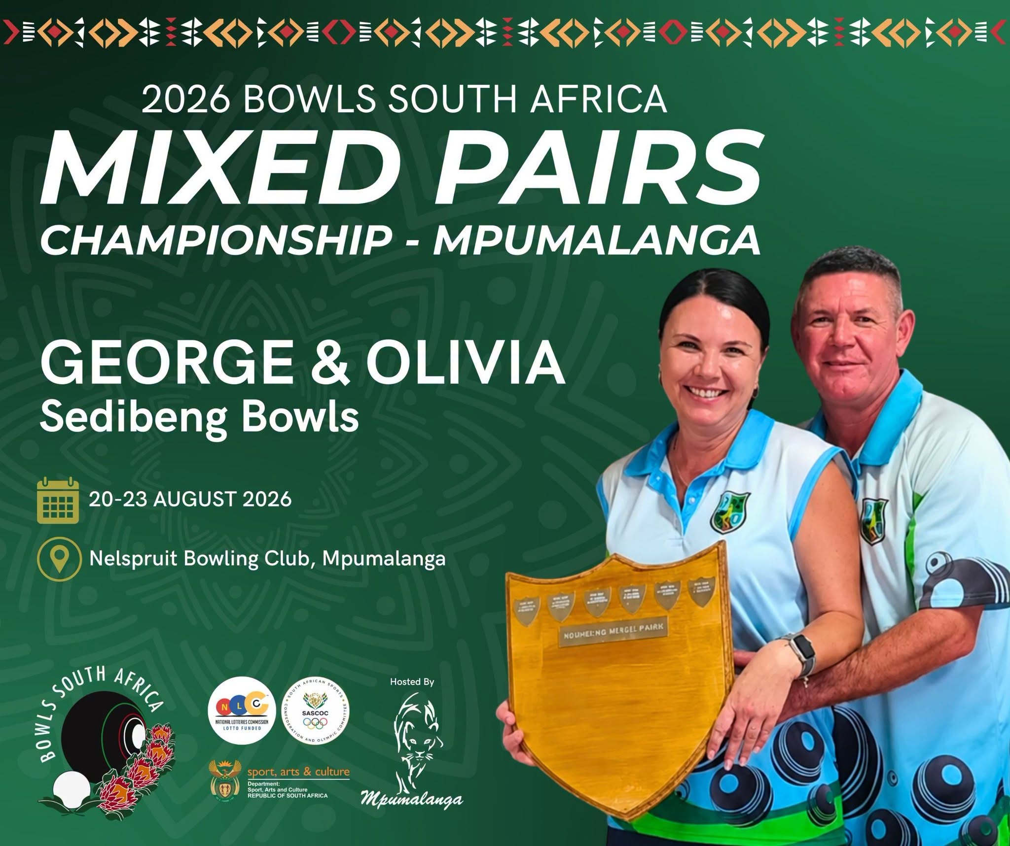 Introducing The Sedibeng Mixed Pairs Representatives Who Will Proudly Compete At...