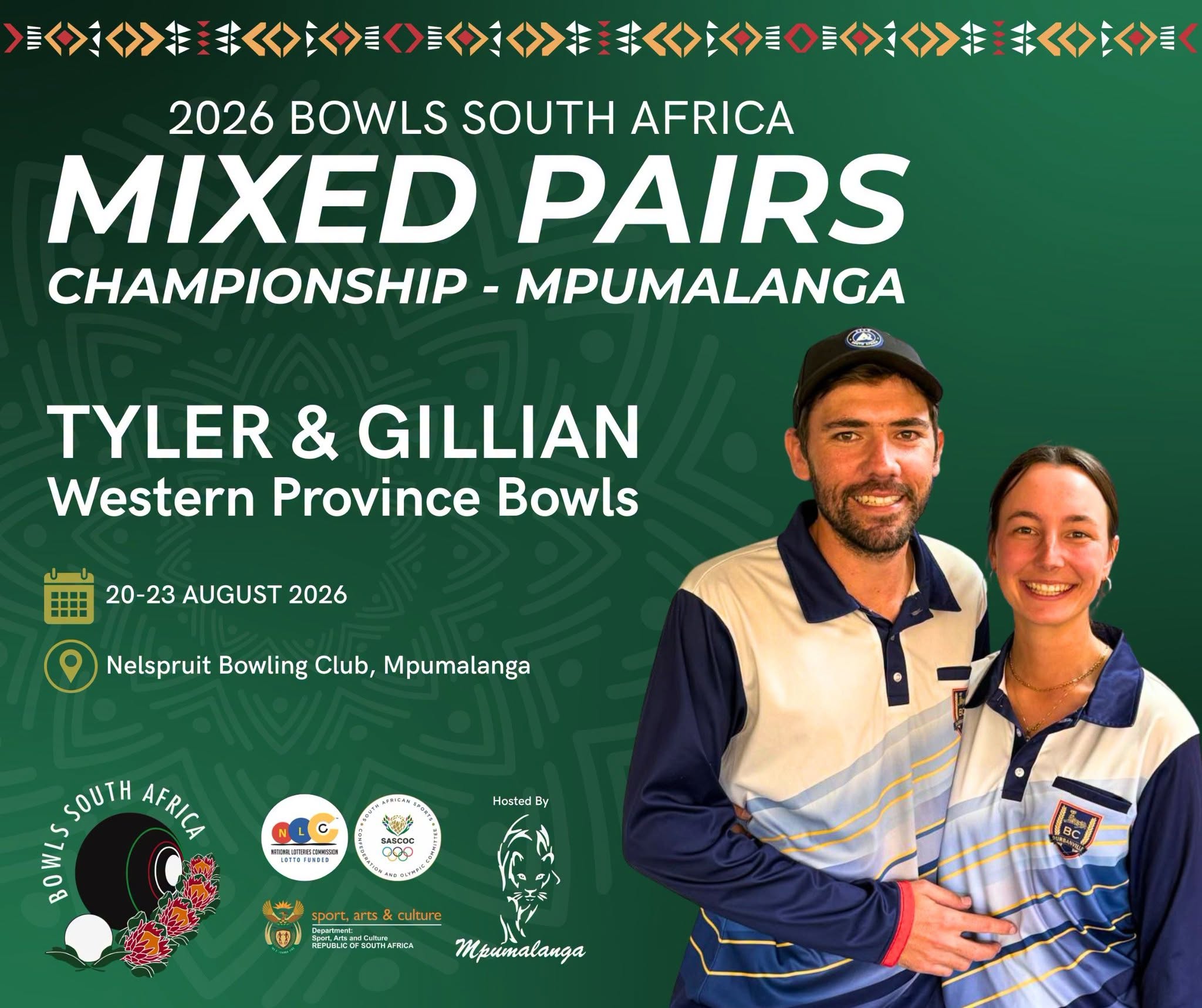 Introducing The Western Province Bowls Sa Mixed Pairs Representatives Who Wil...