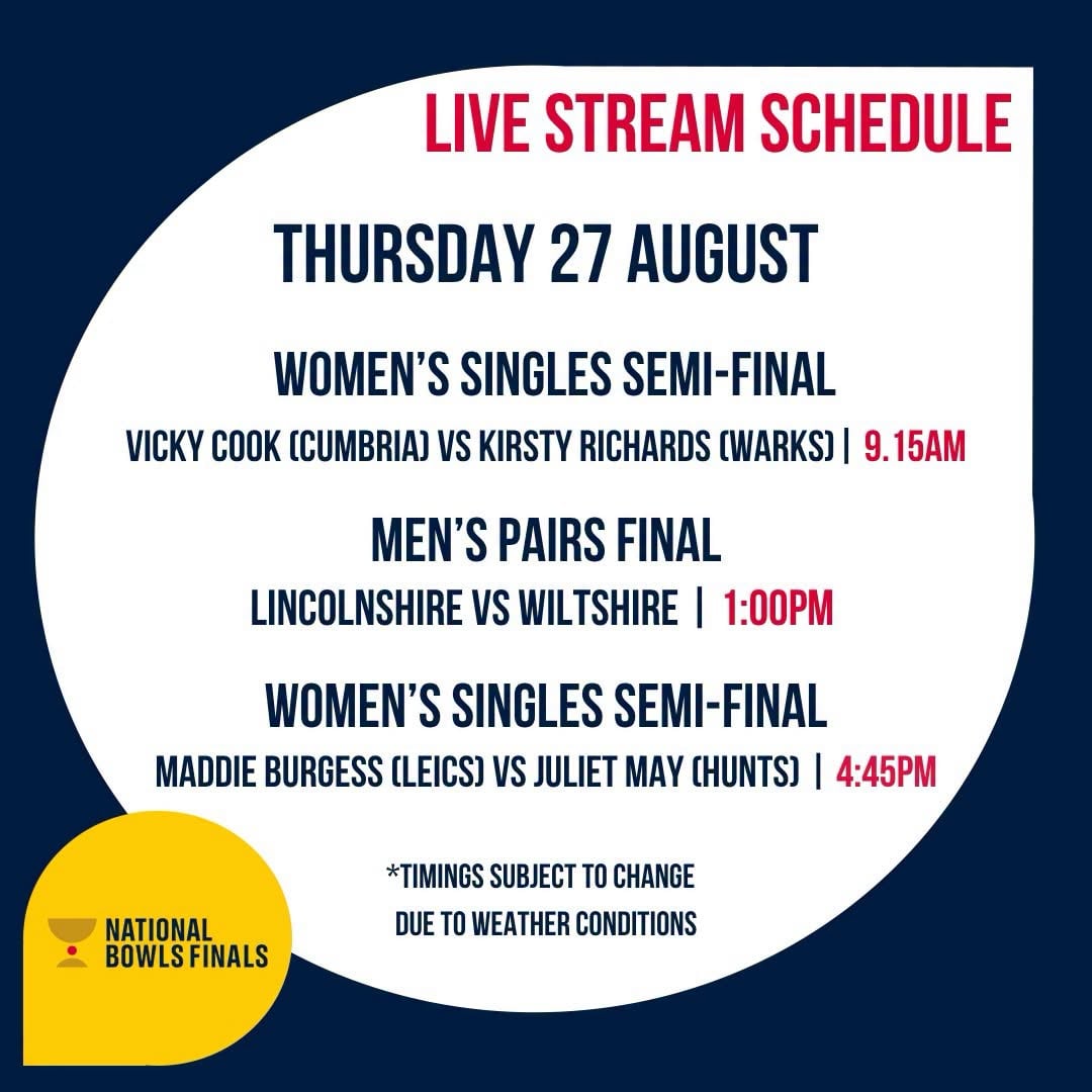 Live On Bowls Tv Today... We Have The Women’s Singles Semi-Finals - Who Will Make...