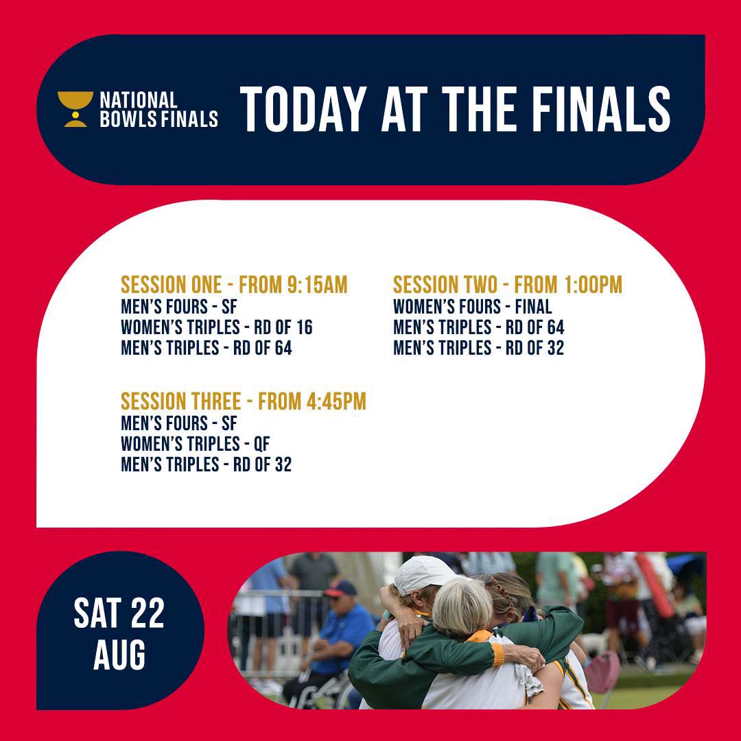 On The Agenda Today... The Women's Fours Will Reach An Exciting Conclusion Betw...