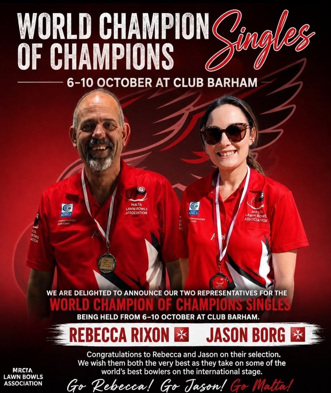 Our Representatives For The World Bowls Champion Of Champions Singles From 6-10 ...