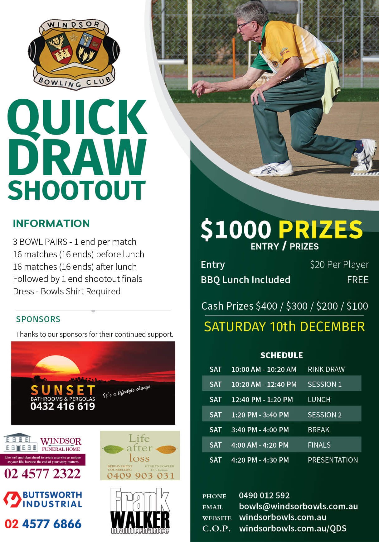 Quick Draw Shootout flyer