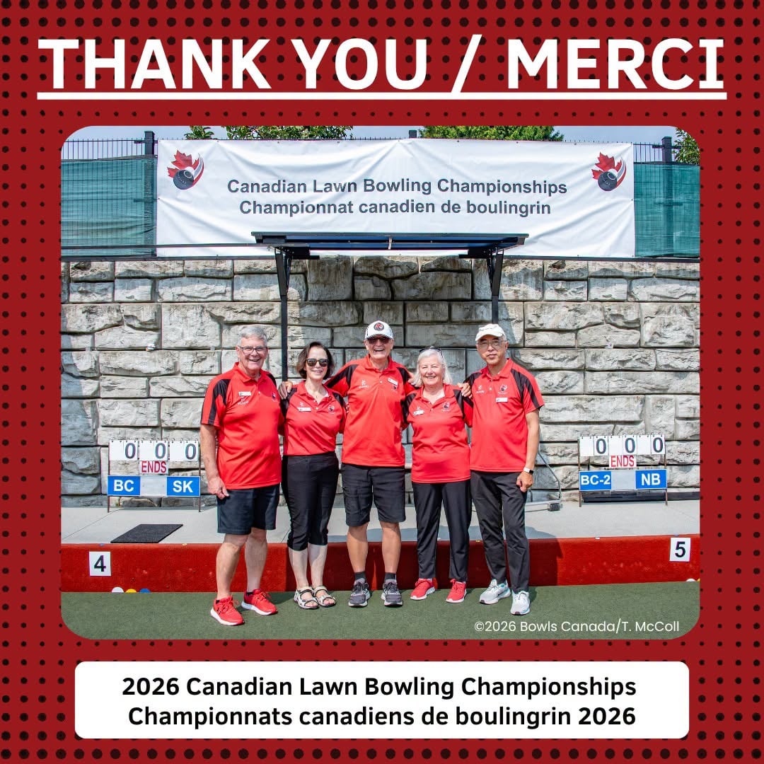 Thank You To The Officials At The 2026 Canadian Lawn Bowling Championships!! F...