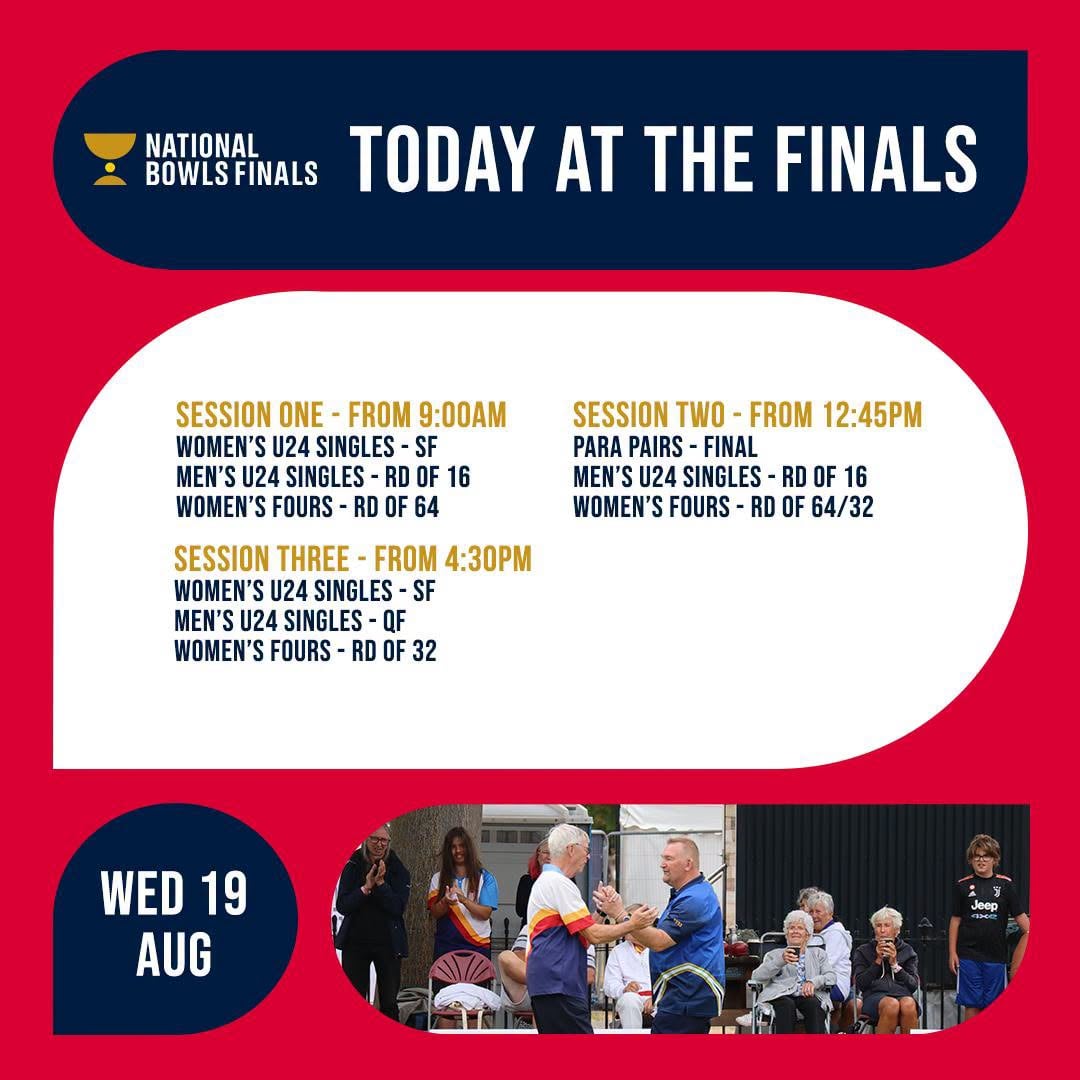 The Start Of Week Two At The National Bowls Finals And What A Start We Have As T...