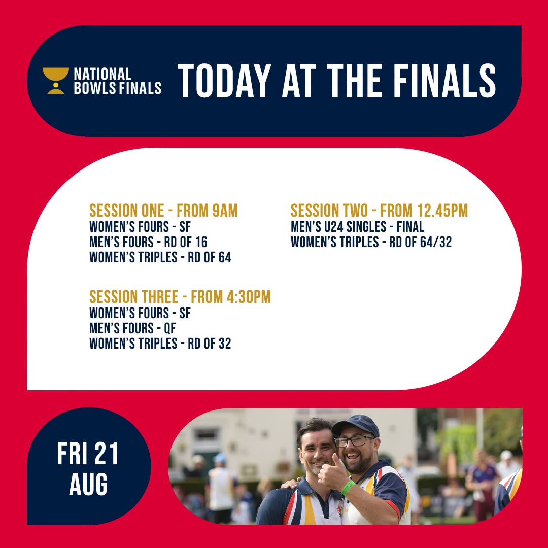 Today At The Finals... Our Women's Triples Quest Begins, Whilst The Women's Fo...