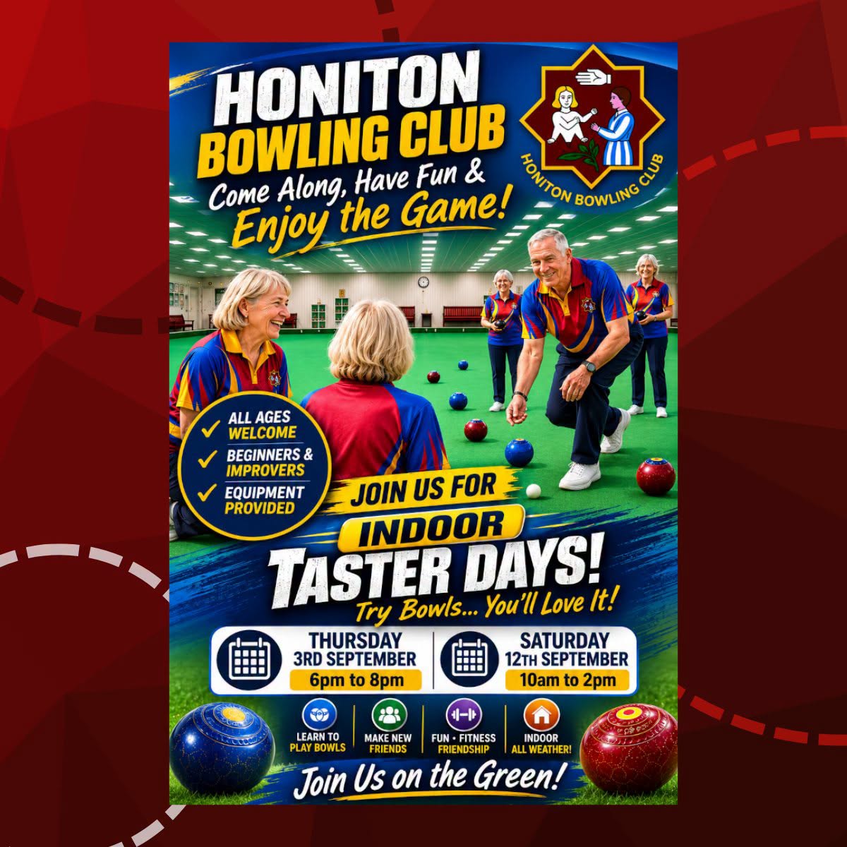 Indoor Taster Days flyer