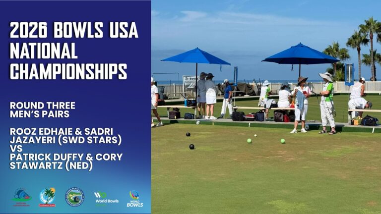 2026 Bowls USA National Championships | Men’s Pairs Round Three | Stawartz/Duffy vs Jazayeri/Edhaie