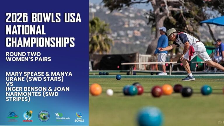 2026 Bowls USA National Championships | Women’s Pairs Round Two | Urane/Spease vs Narmontas/Benson