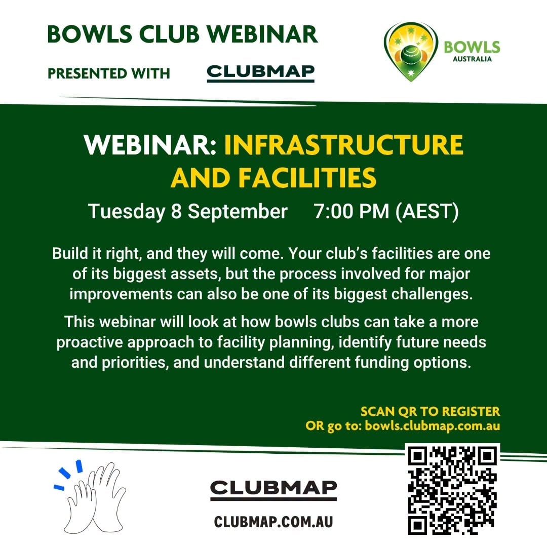 Build It Right, And They Will Come! Don't Miss Bowls Australia X Clubmap's Nex...