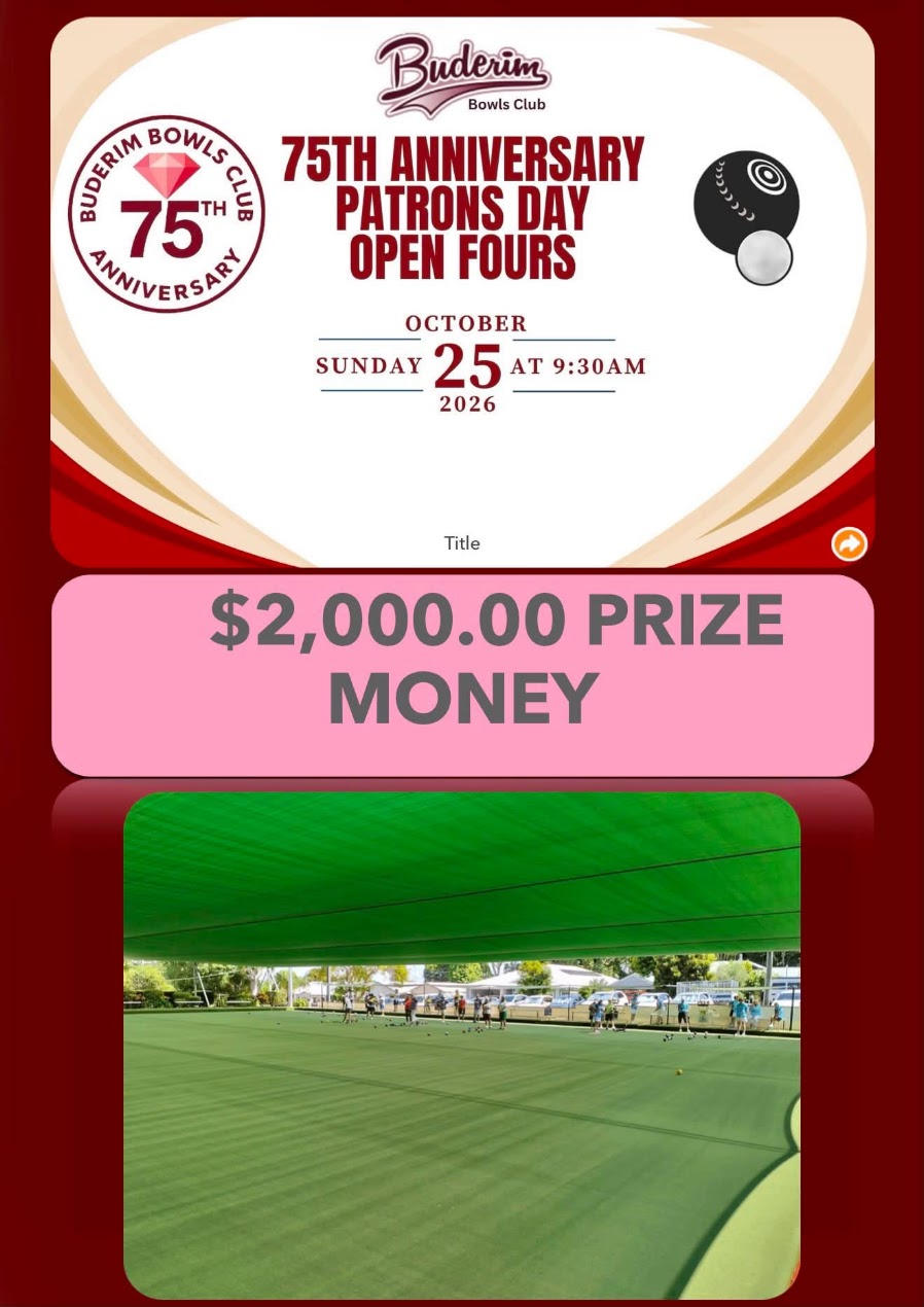 75th Anniversary Patrons Day Open Fours