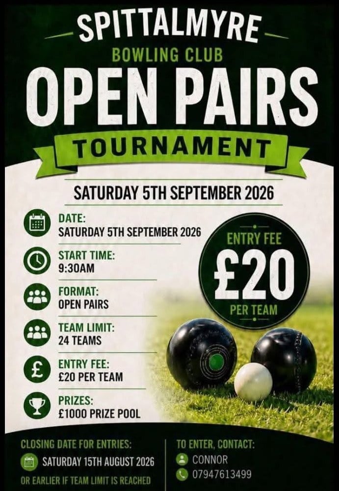 Open Pairs Tournament flyer
