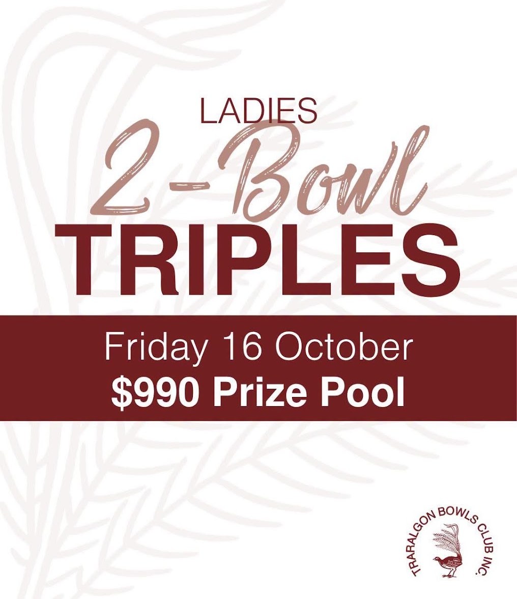 Ladies 2-Bowl Triples