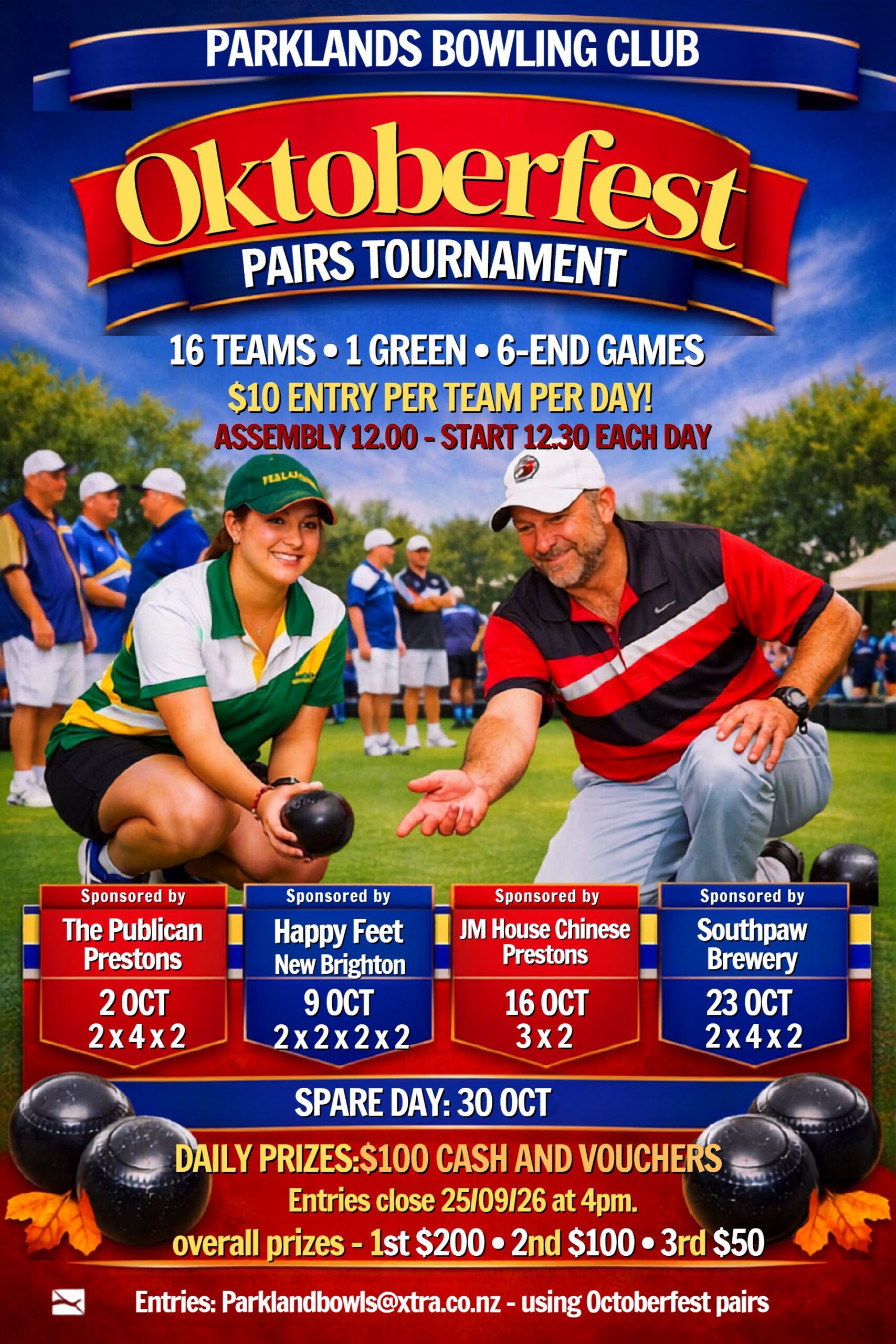 Oktoberfest Pairs Tournament flyer