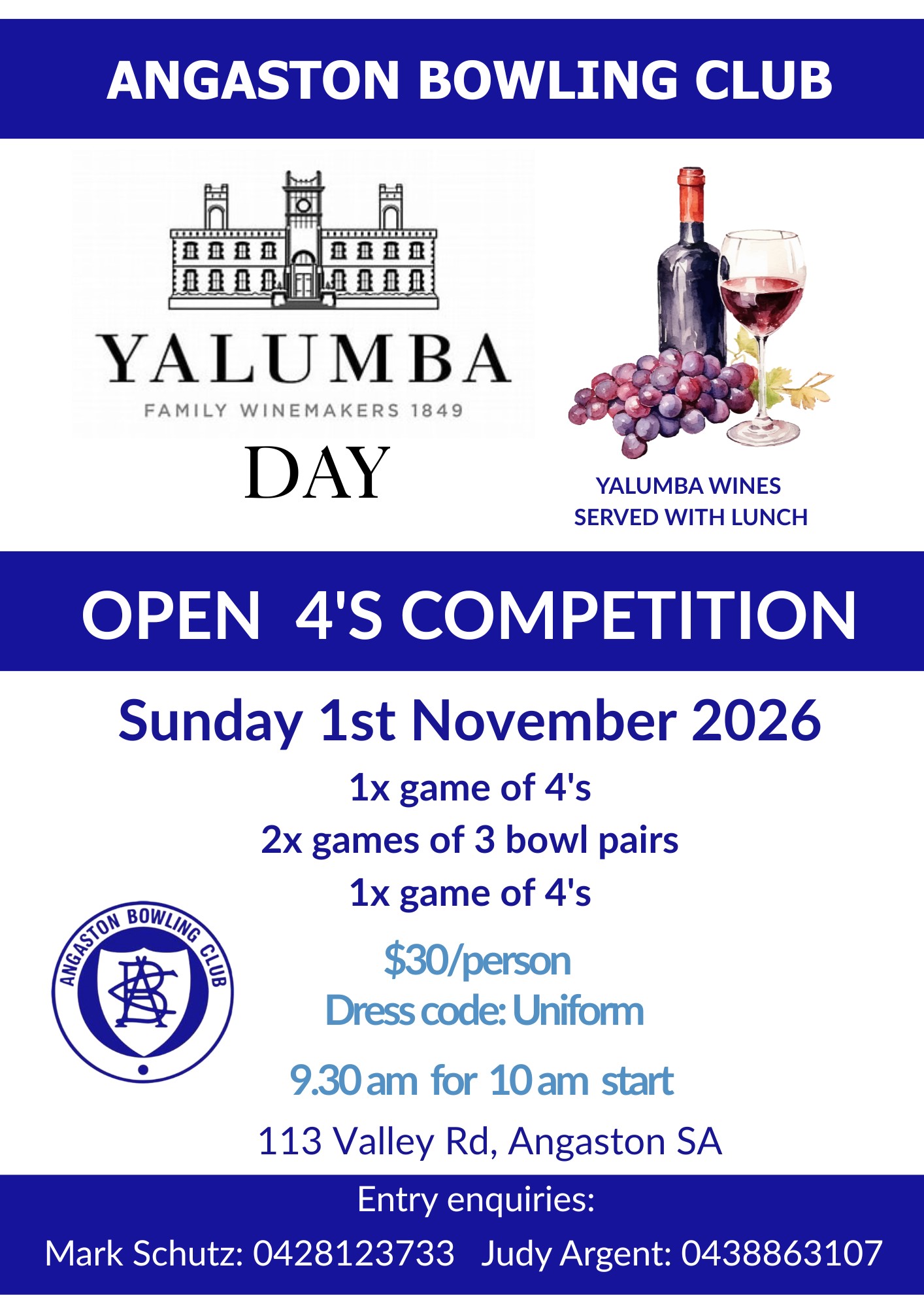 Yalumba Day Open 4’s Competition