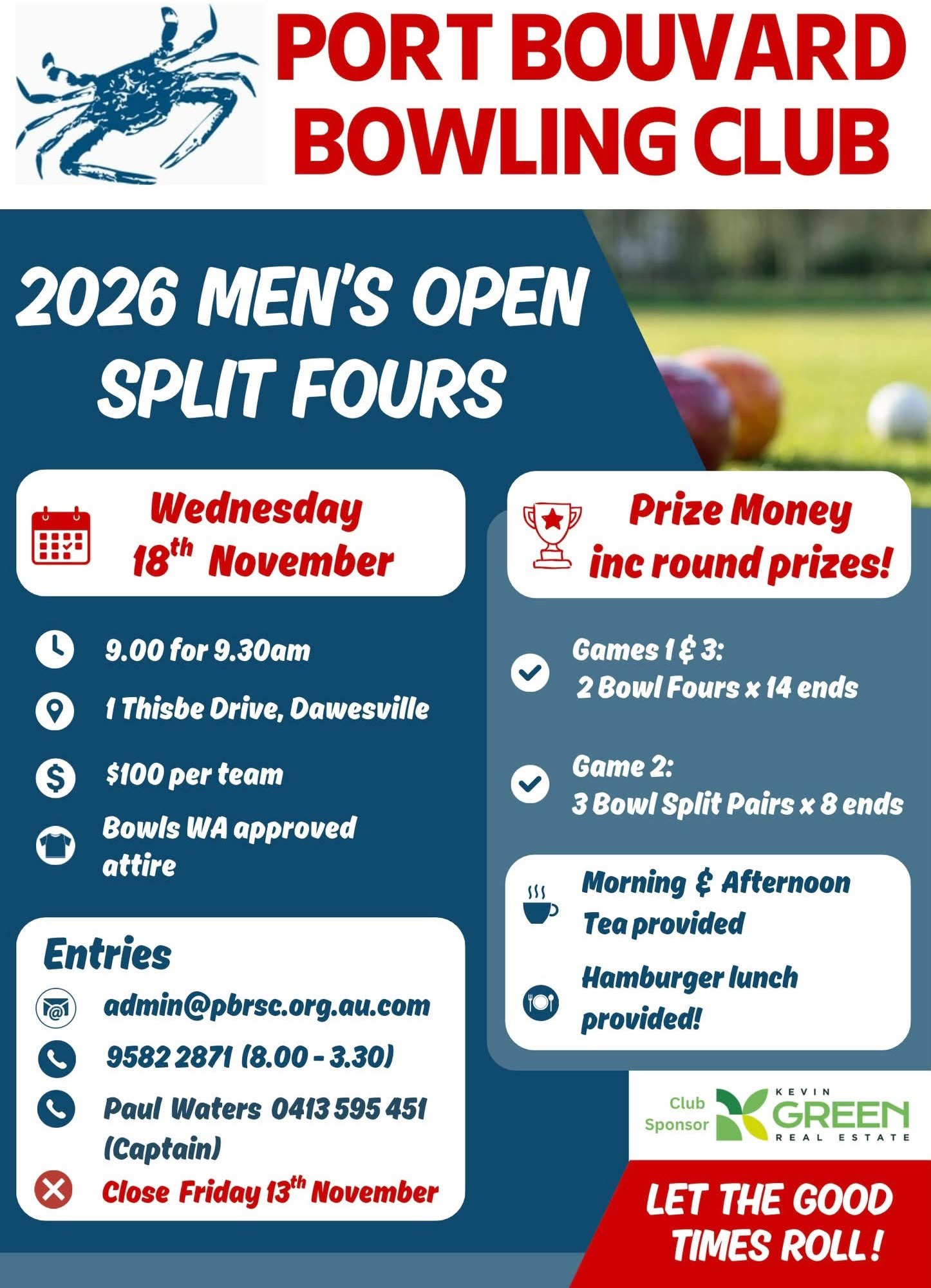 2026 Men’s Open Split Fours