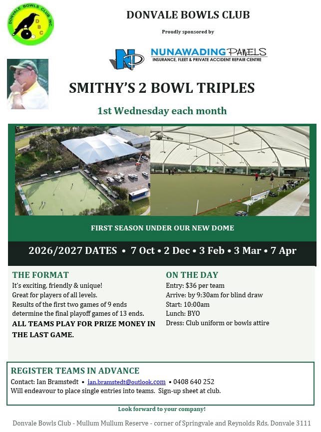 Smithy’s 2 Bowl Triples
