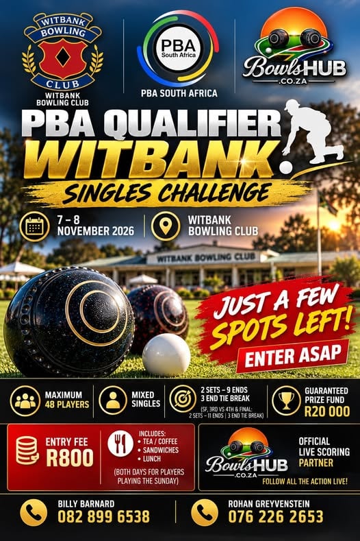 PBA Qualifier Witbank Singles Challenge