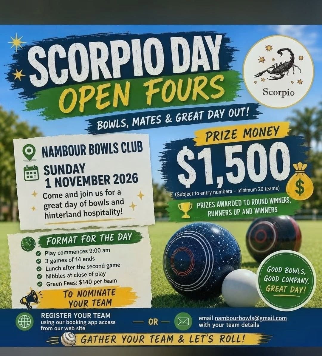 Scorpio Day Open Fours