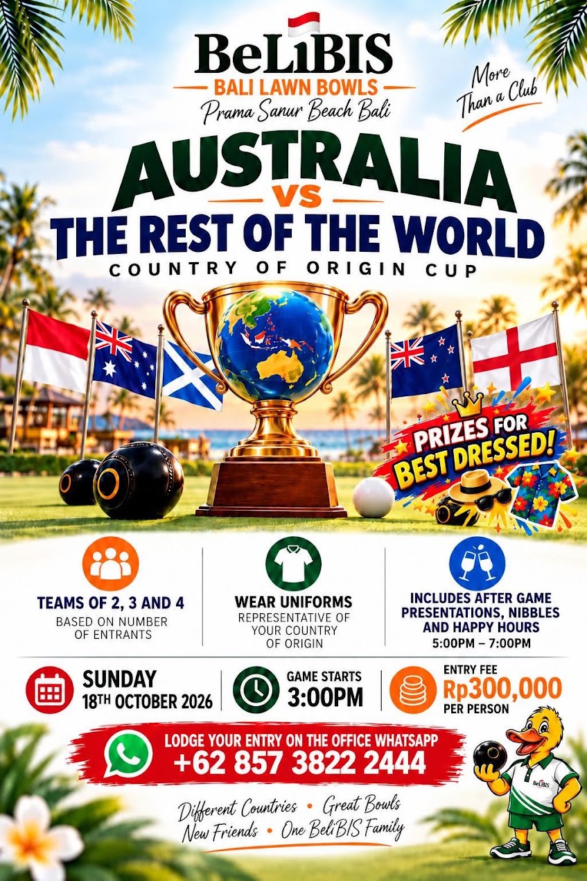 Australia vs The Rest of the World Country of Origin Cup flyer