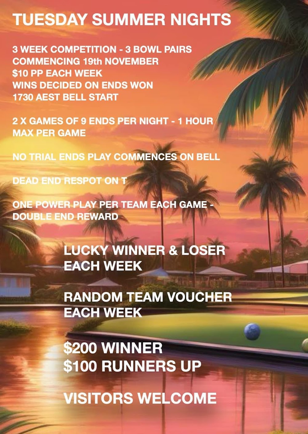 Tuesday Summer Nights flyer