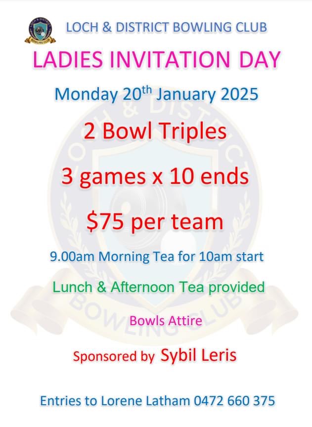 Ladies Invitational Day flyer