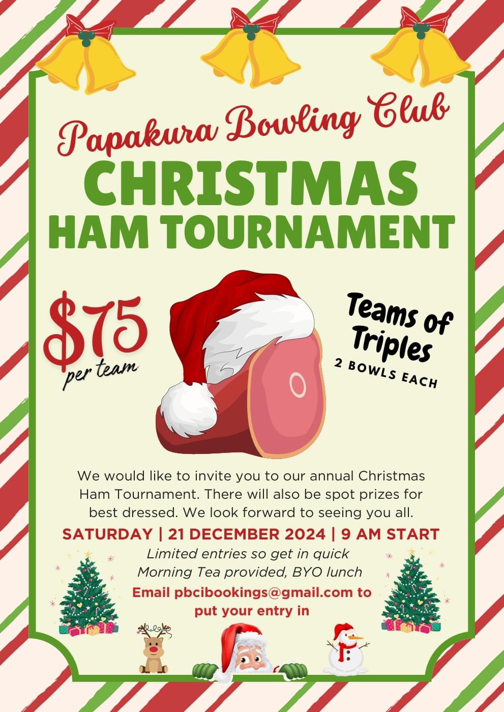 Christmas Ham Tournament flyer