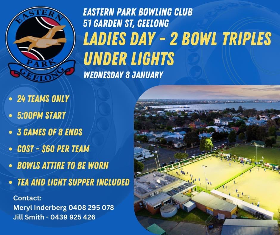 Ladies Day 2 Bowls Triples flyer