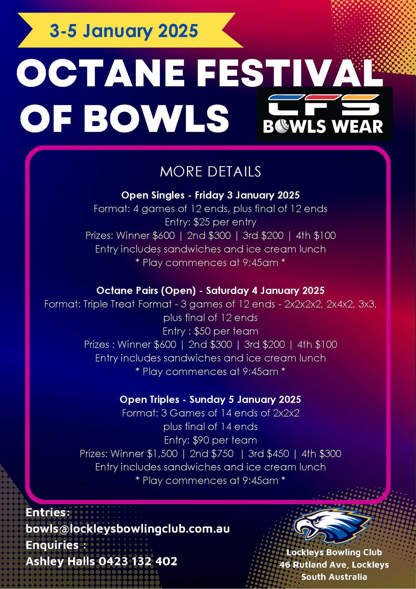 Octane Festival Of Bowls flyer