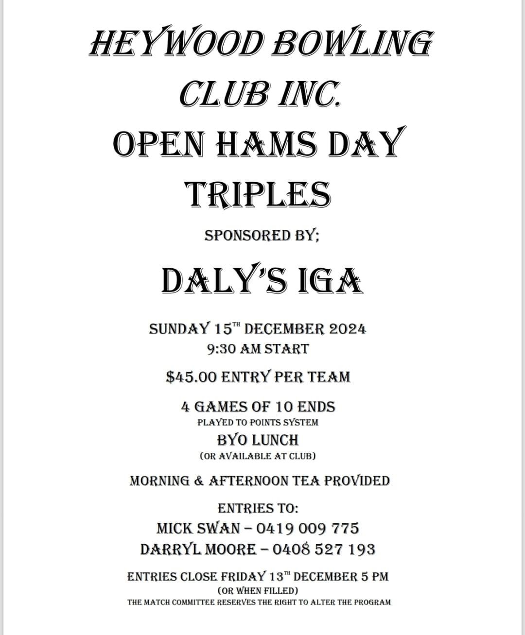 Open Hams Day flyer