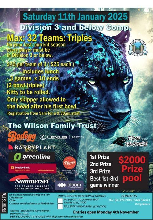 Div 3 and Below Comp flyer