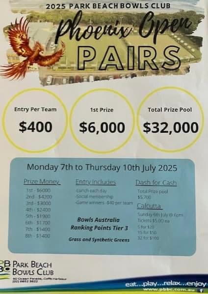 Phoenix Open Pairs flyer