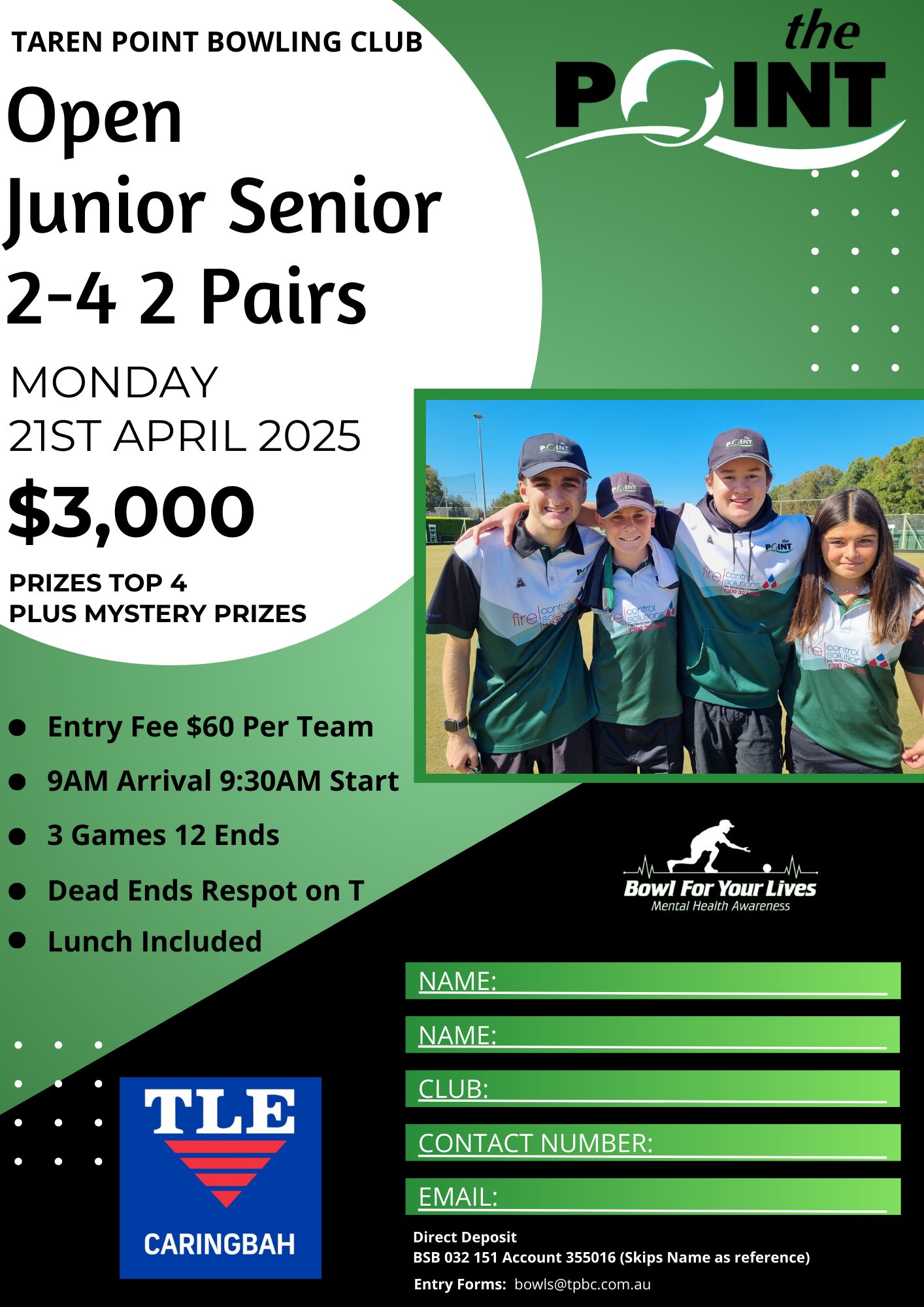 Open Junior Senior 242 Pairs flyer