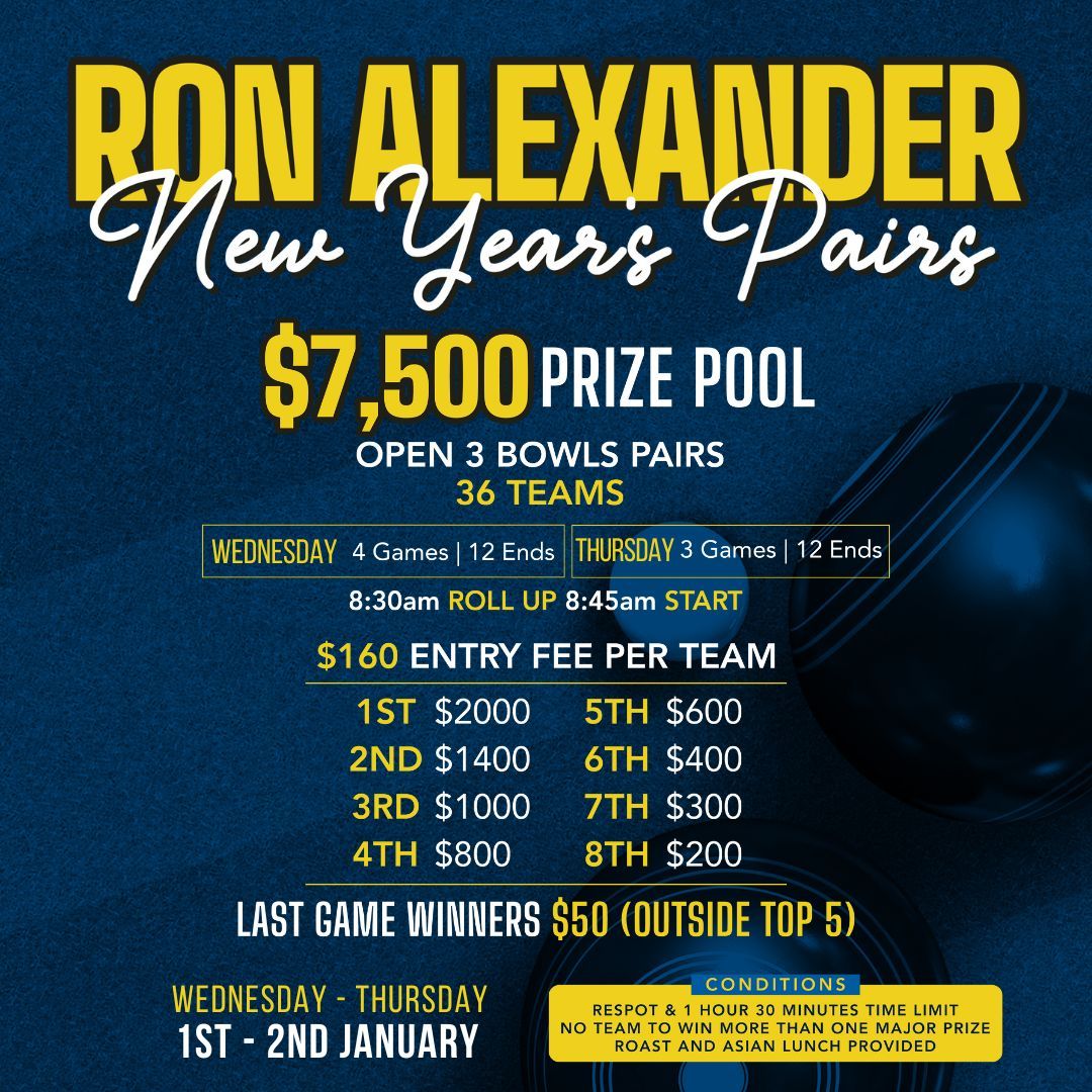 Ron Alexander New Years Pairs