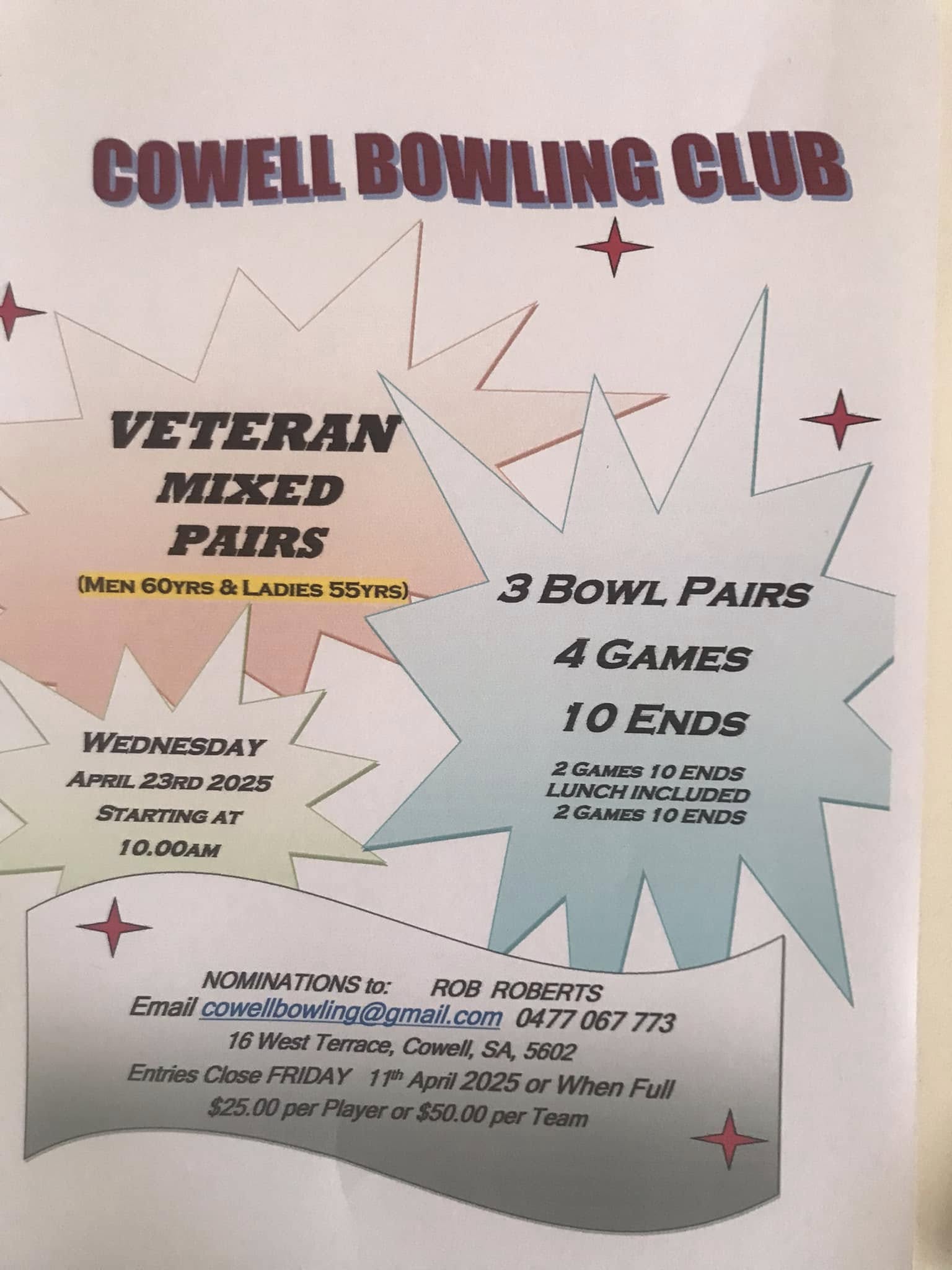 Veteran Mixed Pairs