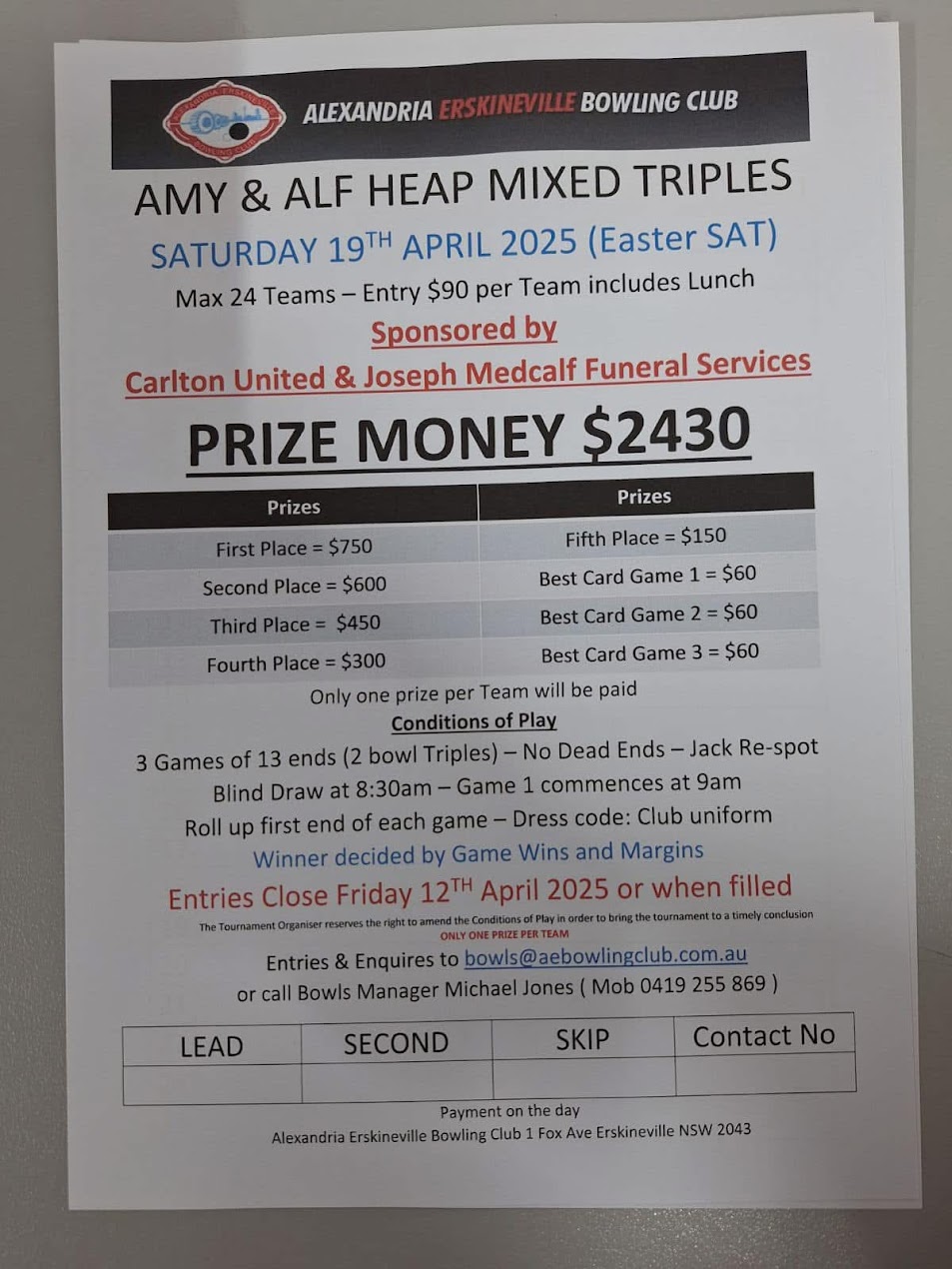 Amy & Alf Heap Mixed Triples